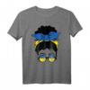 Ukraine Girl Solidaritäts-T-Shirt mit Flagge und Friedenstaube – Für Unterstützung & Frieden in Europa