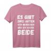 Vintage Es Gibt Zwei Arten Von Menschen Und Ich Hasse Beide T-Shirt – Lustiges Sarkasmus-Shirt für Menschenhasser & Humorliebhaber