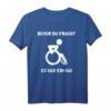 Es war ein Hai Rollstuhlfahrer T-Shirt – Lustiges Geschenk mit schwarzem Humor für Rollstuhlfahrer & Menschen mit Gehbehinderung