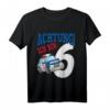 Kinder Polizeiauto T-Shirt zum 6. Geburtstag - Lustiges Geburtstagsshirt für Jungen und Mädchen, Ideales Geschenk für Kinderfeier & Kindergarten