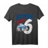 Kinder Polizeiauto T-Shirt zum 6. Geburtstag - Lustiges Geburtstagsshirt für Jungen und Mädchen, Ideales Geschenk für Kinderfeier & Kindergarten