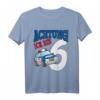 Kinder Polizeiauto T-Shirt zum 6. Geburtstag - Lustiges Geburtstagsshirt für Jungen und Mädchen, Ideales Geschenk für Kinderfeier & Kindergarten