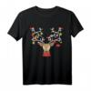 Rentier Weihnachts-T-Shirt Geschenkidee mit Baumkugeln & Mütze – Perfekt für Weihnachten, Familienfeiern & als festliches Geschenk