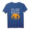 Ich liebe meine Frau wenn sie mich radfahren lässt T-Shirt – Lustiges Fahrradmotiv mit Spruch, ideal für Radfahrer, Mountainbiker und Rennradfahrer zum Vatertag