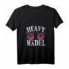 Damen Heavy Mädel Metalfan Rocker Biker Metal Geschenk T-Shirt mit V-Ausschnitt – Perfekt für Festivals, Konzerte und Metal Fans