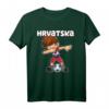 Dabbing Fußball Jungen Kroatien Trikot Hrvatska - Kinder Fan T-Shirt für Kroatien und Fußballtraining