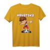 Dabbing Fußball Jungen Kroatien Trikot Hrvatska - Kinder Fan T-Shirt für Kroatien und Fußballtraining