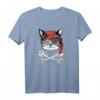 Lustiges Katzen Pirat T-Shirt – Perfektes Geschenk für Katzen- und Piratenfans, Ideal für Geburtstag & Weihnachten