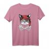 Lustiges Katzen Pirat T-Shirt – Perfektes Geschenk für Katzen- und Piratenfans, Ideal für Geburtstag & Weihnachten