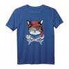 Lustiges Katzen Pirat T-Shirt – Perfektes Geschenk für Katzen- und Piratenfans, Ideal für Geburtstag & Weihnachten