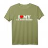 Ich liebe meinen Ex-Freund T-Shirt mit roter Herz-Grafik – Lustiges Geschenk zum Geburtstag, Valentinstag, Weihnachten & Überraschung für Ex-Freund