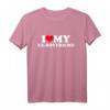 Ich liebe meinen Ex-Freund T-Shirt mit roter Herz-Grafik – Lustiges Geschenk zum Geburtstag, Valentinstag, Weihnachten & Überraschung für Ex-Freund
