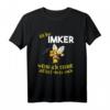 Ich bin Imker - wenn ich renne solltest du es auch Geschenk T-Shirt für Bienenzüchter & Naturfreunde