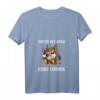 Hektik Ist Auch Keine Lösung - Lustiges Kaffee T-Shirt für Morgenmuffel, Chiller & Arbeitskollegen mit V-Ausschnitt