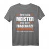 Meister 2023 Prüfung Bestanden Geschenk T-Shirt – Stolz auf den Meistertitel, perfekt für Handwerker und Handwerksmeister