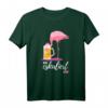Es eskaliert eh Lustiges Party- und Festival-T-Shirt mit Flamingo und Bier-Spruch – Perfekt für Fasching, Karneval, Mallorca-Urlaub & Trinkfreunde