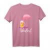 Es eskaliert eh Lustiges Party- und Festival-T-Shirt mit Flamingo und Bier-Spruch – Perfekt für Fasching, Karneval, Mallorca-Urlaub & Trinkfreunde