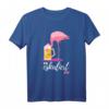 Es eskaliert eh Lustiges Party- und Festival-T-Shirt mit Flamingo und Bier-Spruch – Perfekt für Fasching, Karneval, Mallorca-Urlaub & Trinkfreunde