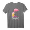 Es eskaliert eh Lustiges Party- und Festival-T-Shirt mit Flamingo und Bier-Spruch – Perfekt für Fasching, Karneval, Mallorca-Urlaub & Trinkfreunde