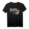 Lustiges MTB Fahrrad Shirt - Ich liebe meine Frau Mountainbike T-Shirt für Männer, Radfahrer & MTB Fans als Geschenk