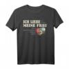 Lustiges MTB Fahrrad Shirt - Ich liebe meine Frau Mountainbike T-Shirt für Männer, Radfahrer & MTB Fans als Geschenk