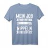 Mit Nippeln spielen - Lustiges Klempner Heizungsbauer Installateur T-Shirt für Männer, Handwerker & Rohrleitungsprofis