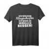 Ich bin kein Klugscheißer, ich weiß es wirklich besser! Schwarzes humorvolles T-Shirt mit Spruch, S-Größe