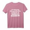 Ich bin kein Klugscheißer, ich weiß es wirklich besser! Schwarzes humorvolles T-Shirt mit Spruch, S-Größe