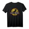 No Wifi Dino Kein Wlan Empfangsstörung Geschenk T-Shirt – Humorvolles Shirt bei Internet- und Signalproblemen