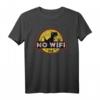No Wifi Dino Kein Wlan Empfangsstörung Geschenk T-Shirt – Humorvolles Shirt bei Internet- und Signalproblemen