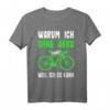 E-Bike Warum Ich Ohne Akku Fahre Weil Ich Es kann Fahrrad T-Shirt - Lustiges Radfahrer Motiv für Mountainbike, Rennrad & E-Bike Fans