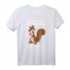 Büro Humor Eichhörnchen Herr Lass Hirn regnen oder Steine T-Shirt – Lustiges Geschenk für Kollegen und Freunde gegen Büro stress