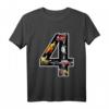 Kinder Geburtstagsshirt 4 Jahre mit Fahrzeugmotiven – Perfekt für Jungen & Mädchen zum 4. Geburtstag, Autos, Feuerwehrauto, Bagger & Traktor
