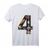 Kinder Geburtstagsshirt 4 Jahre mit Fahrzeugmotiven – Perfekt für Jungen & Mädchen zum 4. Geburtstag, Autos, Feuerwehrauto, Bagger & Traktor