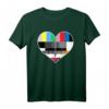 Testbild Herz T-Shirt für 80er und 90er Jahre - Retro Kostümidee für Fasching, Karneval & Motto-Partys