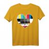 Testbild Herz T-Shirt für 80er und 90er Jahre - Retro Kostümidee für Fasching, Karneval & Motto-Partys
