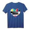 Testbild Herz T-Shirt für 80er und 90er Jahre - Retro Kostümidee für Fasching, Karneval & Motto-Partys