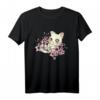 Kawaii Katze mit Sakura T-Shirt – Japanisches Otaku-Design für Anime- und Manga-Fans