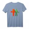 Ost und West feiern zusammen T-Shirt – Symbol für deutsche Wiedervereinigung und Ampelmännchen Kult