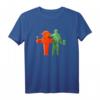 Ost und West feiern zusammen T-Shirt – Symbol für deutsche Wiedervereinigung und Ampelmännchen Kult