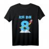 Ich bin Schon 8 Geburtstag Rakete Jungen T-Shirt – Lustiges Kindergeburtstagsgeschenk für den 8. Geburtstag mit Raketenmotiv
