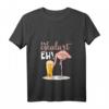 Damen Lustiges Es Eskaliert Eh Flamingo Party T-Shirt mit V-Ausschnitt – Perfekt für Fasching, Karneval und Partys