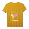 Damen Lustiges Es Eskaliert Eh Flamingo Party T-Shirt mit V-Ausschnitt – Perfekt für Fasching, Karneval und Partys