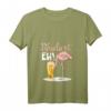 Damen Lustiges Es Eskaliert Eh Flamingo Party T-Shirt mit V-Ausschnitt – Perfekt für Fasching, Karneval und Partys