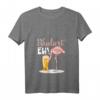 Damen Lustiges Es Eskaliert Eh Flamingo Party T-Shirt mit V-Ausschnitt – Perfekt für Fasching, Karneval und Partys