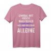 Einmal mit Profis war früher heute mache ich es allein T-Shirt – Lustiges Motiv für Chefs, Handwerker & Arbeiter auf Baustelle, Werkstatt & Büro
