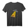 Bayerisches Leberkäse & UFO Aliens T-Shirt - Humorvolles Design mit Leberkäse und Weltraum-Faszination