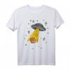 Bayerisches Leberkäse & UFO Aliens T-Shirt - Humorvolles Design mit Leberkäse und Weltraum-Faszination