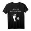 Bester Katzenpapa T-Shirt für Katzenliebhaber – Lustiges Geschenk zu Weihnachten, Geburtstag & Vatertag für stolze Katzenbesitzer
