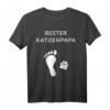 Bester Katzenpapa T-Shirt für Katzenliebhaber – Lustiges Geschenk zu Weihnachten, Geburtstag & Vatertag für stolze Katzenbesitzer